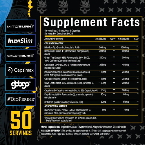 Caliente Non-Stim Fat Burner - Xtremis Cartel